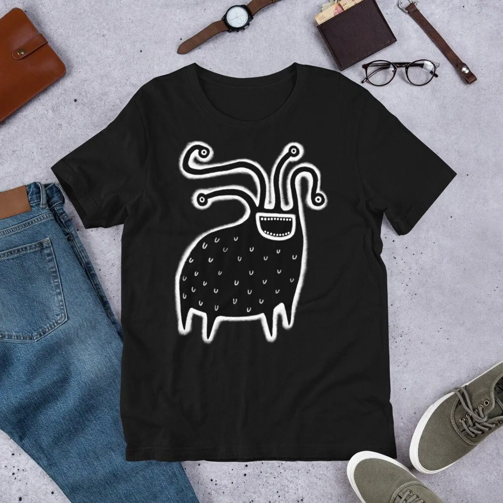 T-shirt Monstre Original et Am - Quirky Vintage Fashion avis et prix