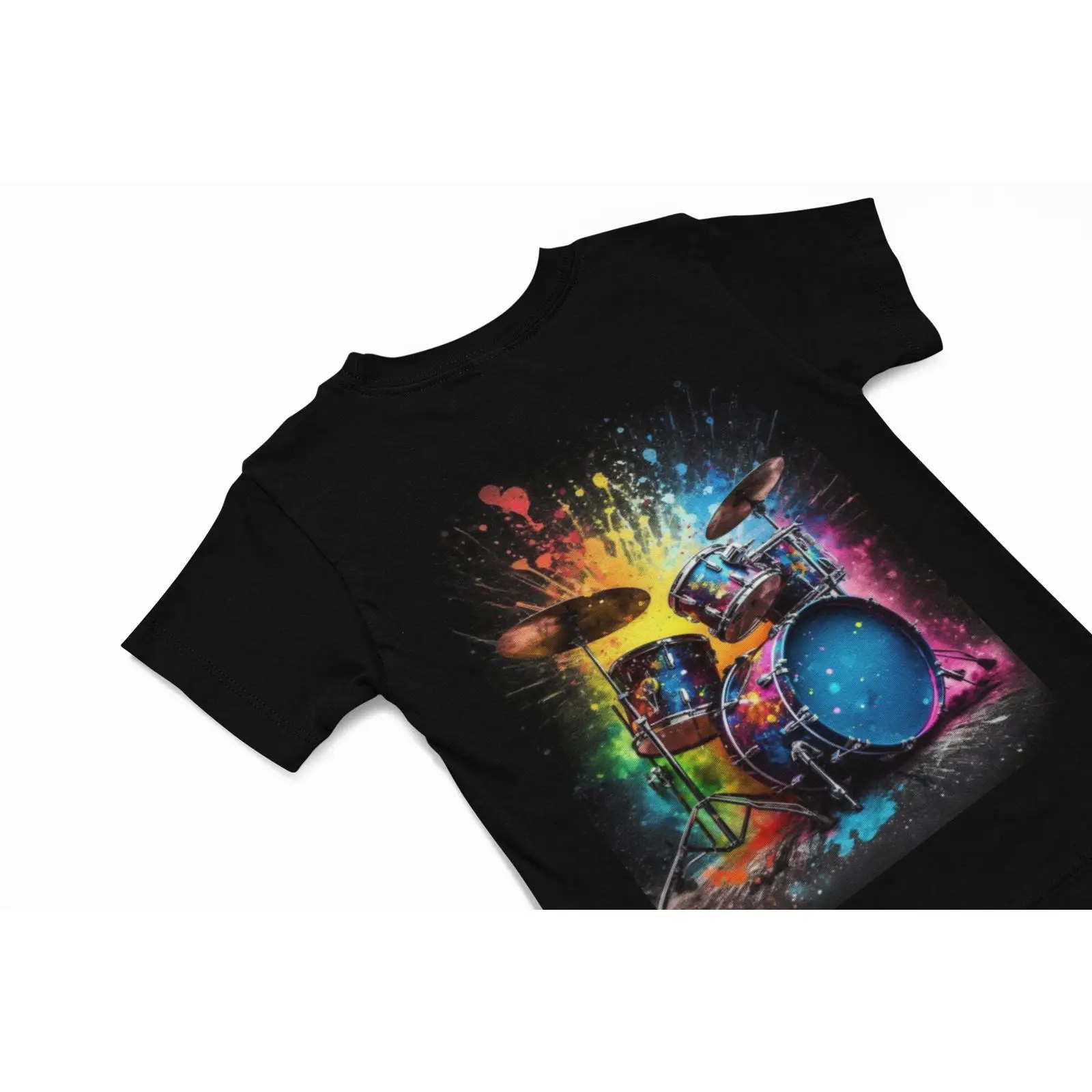 T-shirt coloré motif batterie  - Quirky Vintage Fashion avis et prix