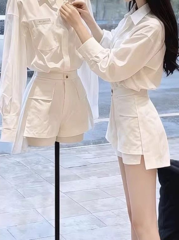 Ensemble chemise blanche éléga - Vintage Fashion Outfit avis et prix