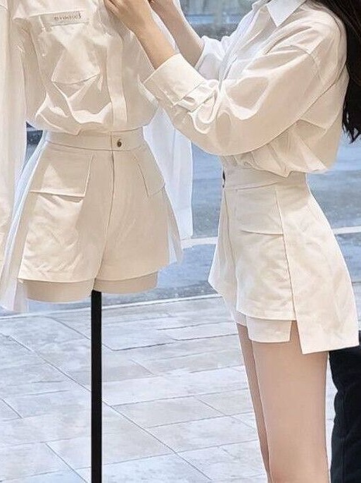 Ensemble chemise blanche éléga - Vintage Fashion Outfit avis et prix