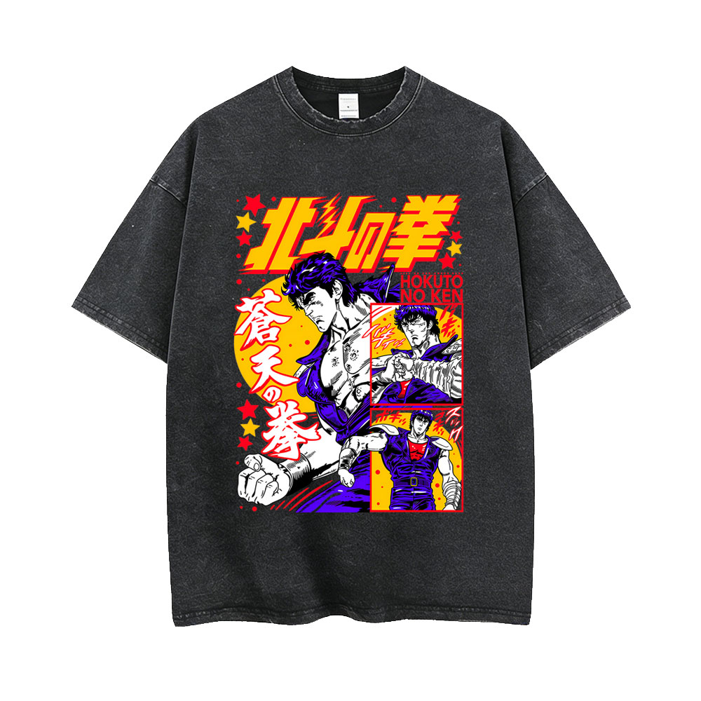T-shirt vintage délavé Anime H - Vintage Ken Fashion avis et prix