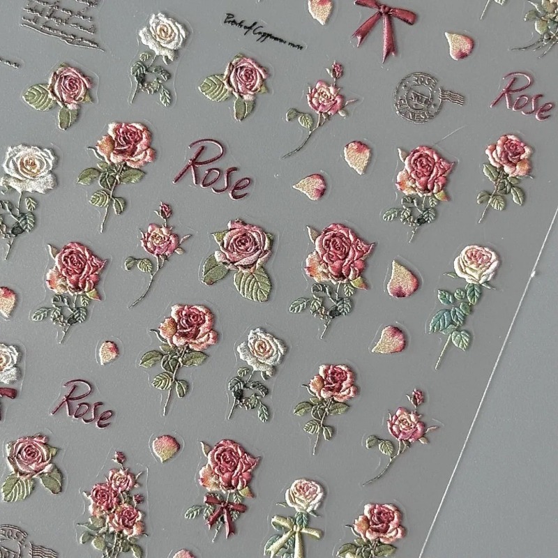 Autocollant Rose rétro Ins, ét - Vintage Fashion Magazines avis et prix