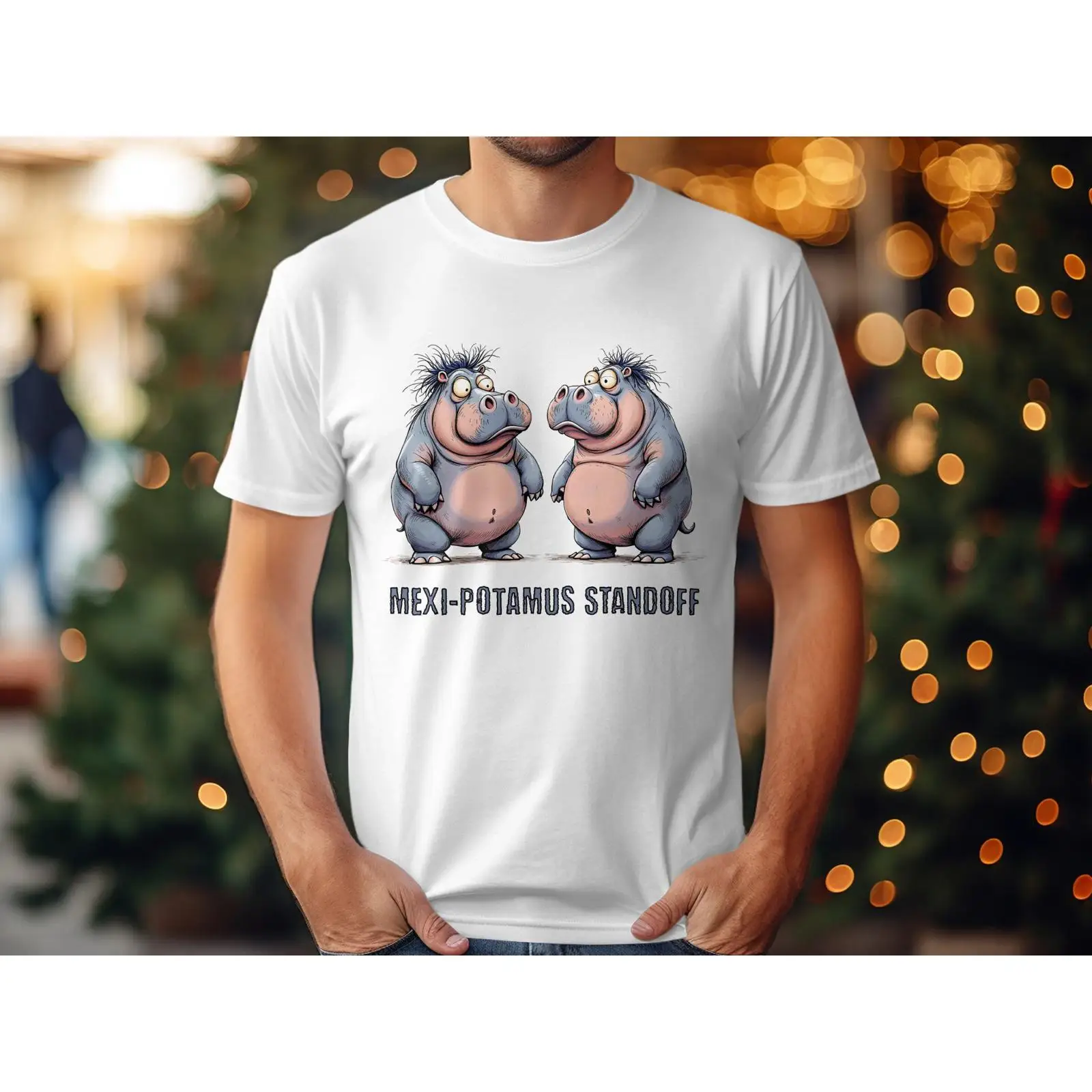 T-shirt Hippopotame Amusant Me - Quirky Vintage Fashion avis et prix