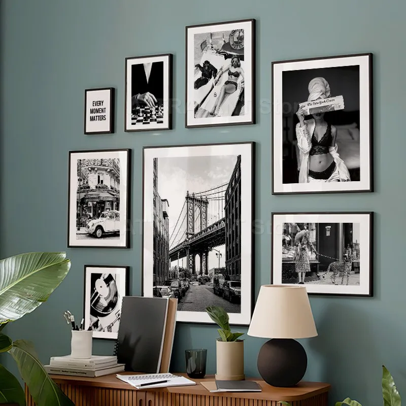 Toile d'art mural Vintage noir - Vintage Vogue Fashion Poster avis et prix