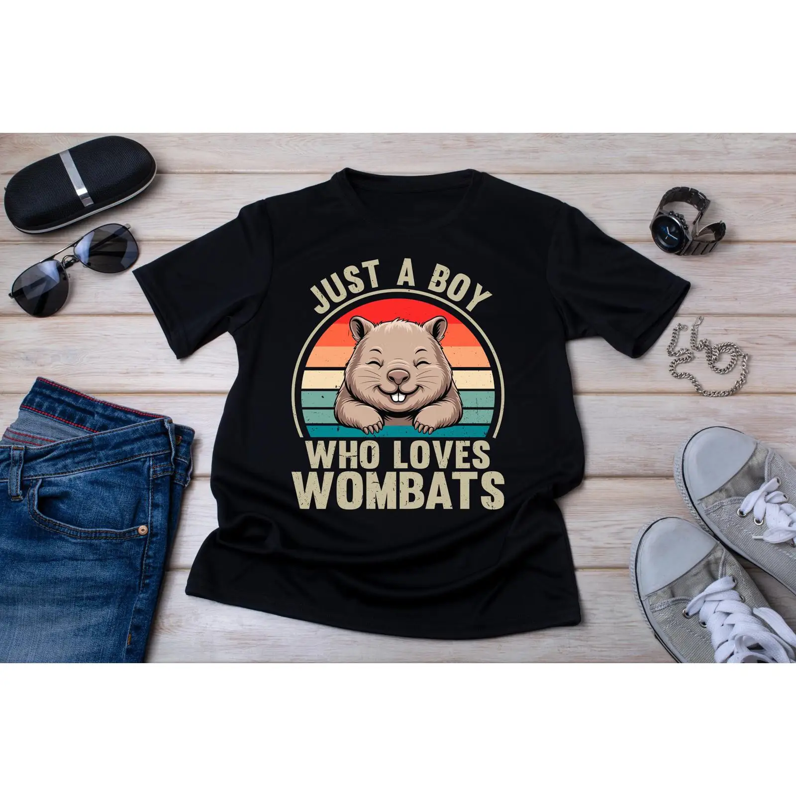T-shirt Wombat Vintage Marsupi - Vintage Fashion Australia avis et prix