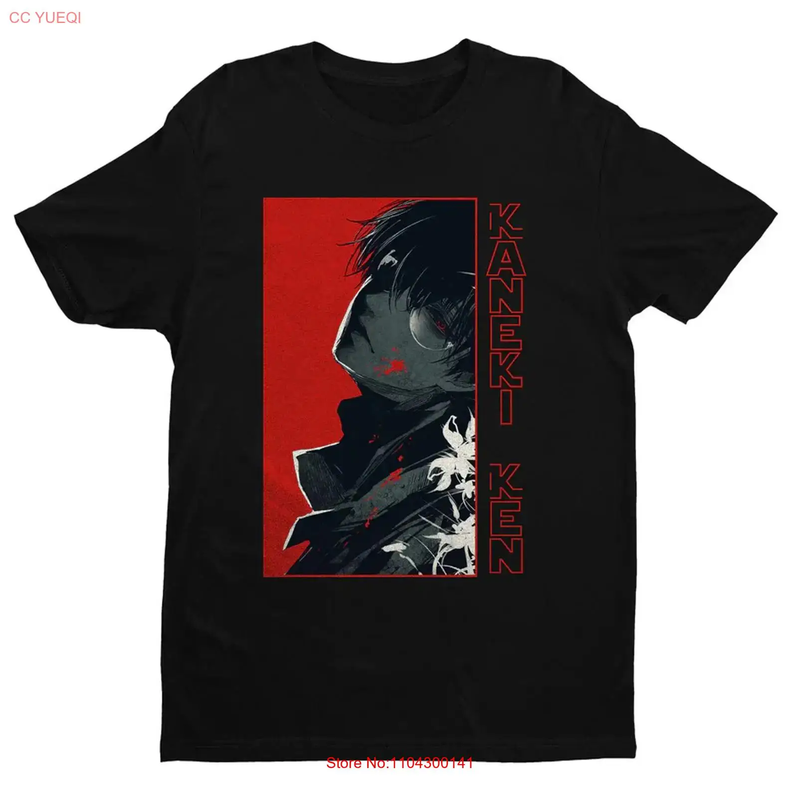 T-shirt noir Anime Kaneki Ken  - Vintage Ken Fashion avis et prix