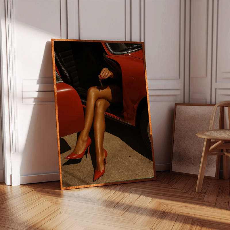Mode rouge et noir mode femme  - Vintage Vogue Fashion Poster avis et prix