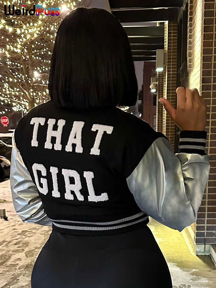 Weird Puss-Veste Courte en Cui - Varsity Jacket Wool avis et prix