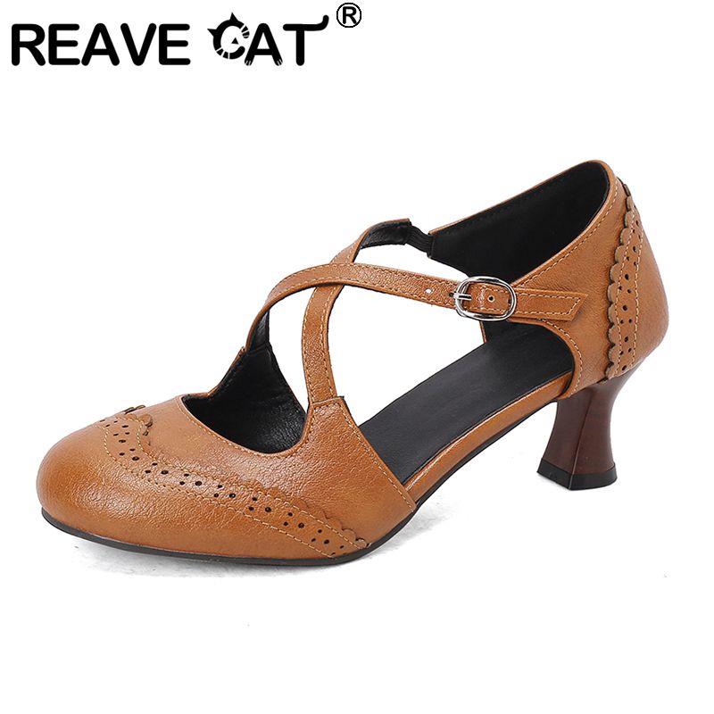 REAVE AY-Escarpins Vintage à T - Vintage Fashion Aesthetic avis et prix