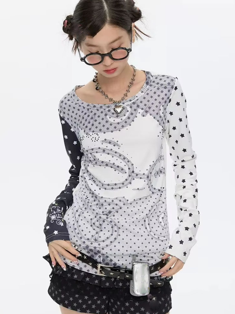 T-shirts à manches longues est - Vintage Fashion Prints avis et prix