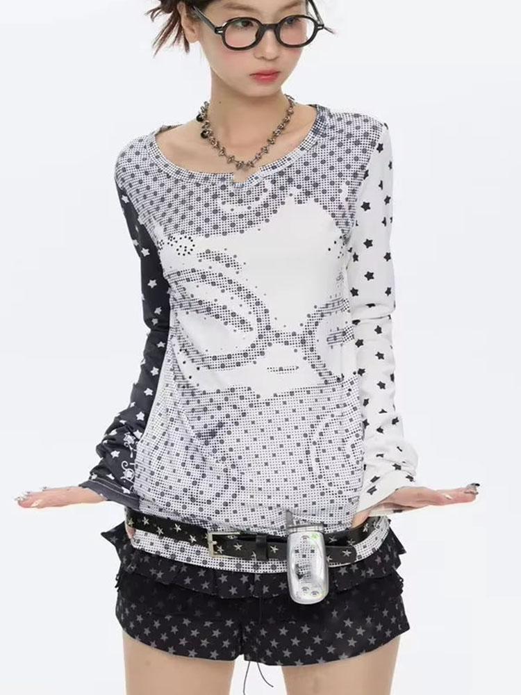 T-shirts à manches longues est - Vintage Fashion Prints avis et prix