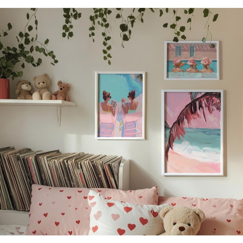 Affiche vintage pour fête esti - Vintage Fashion Wall Art avis et prix