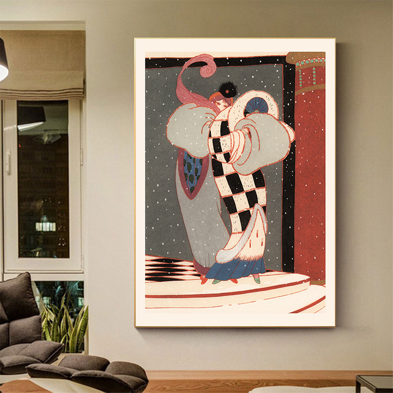 Affiche d'illustration d'art d - Vintage Vogue Fashion Poster avis et prix