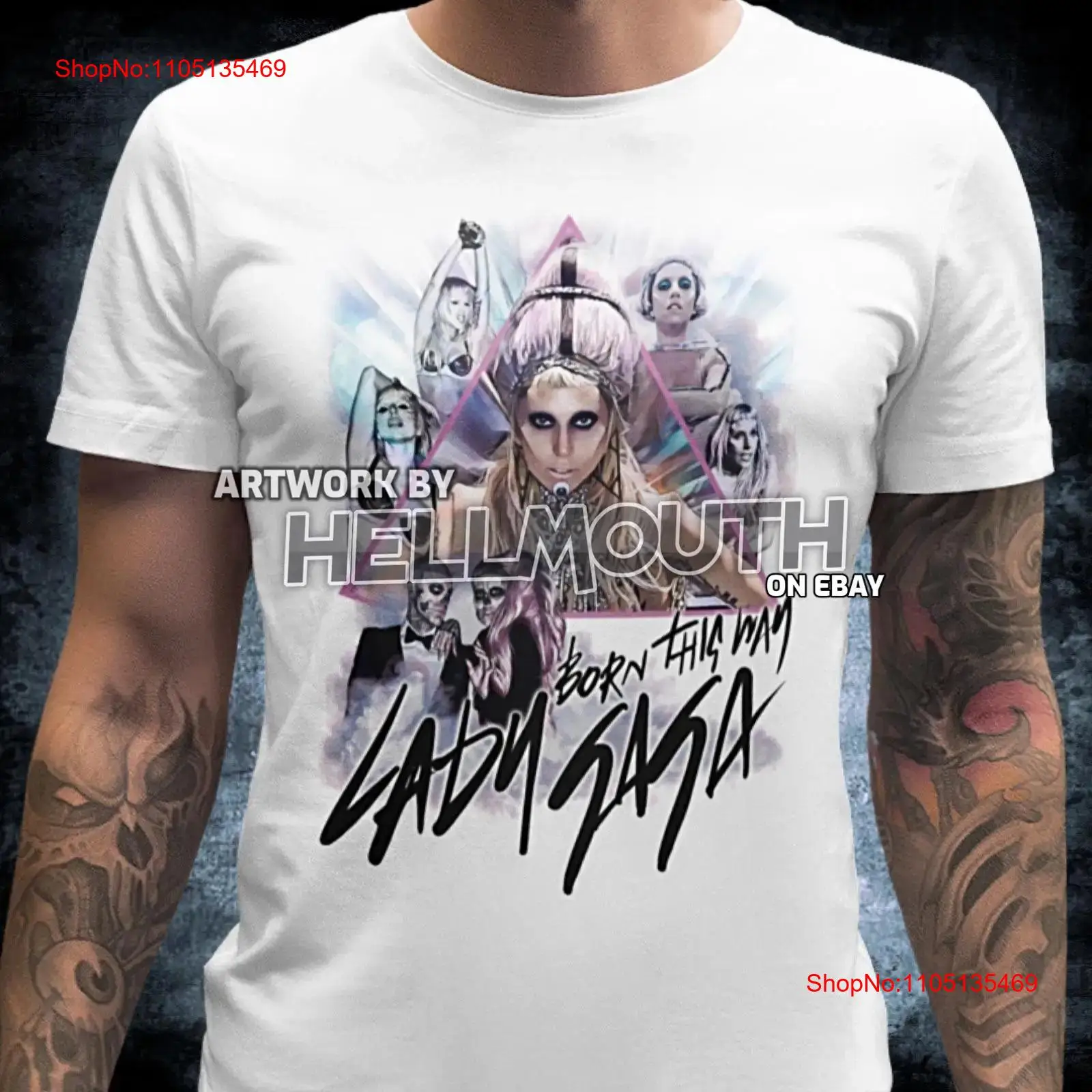 Lady Gaga Born This Way t-shir - Vintage Fashion Video avis et prix