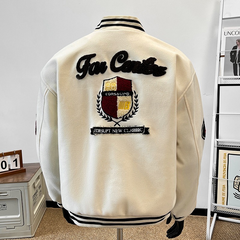 Manteau de Baseball brodé pour - Varsity Jacket Wool avis et prix