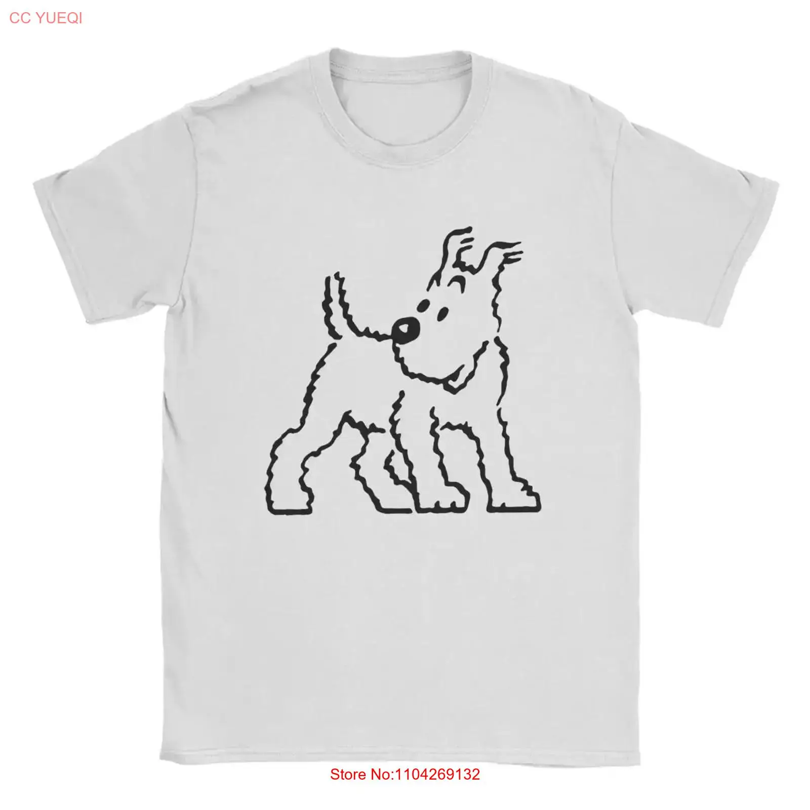 T-shirt Snowy Dog Captain Hadd - Vintage Fashion Knitwear avis et prix
