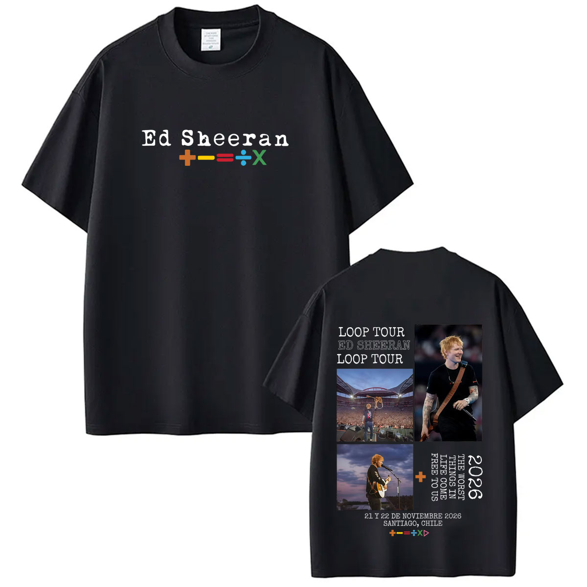 T-shirt Merchandise Ed Sheeran - Vintage Fashion Australia avis et prix