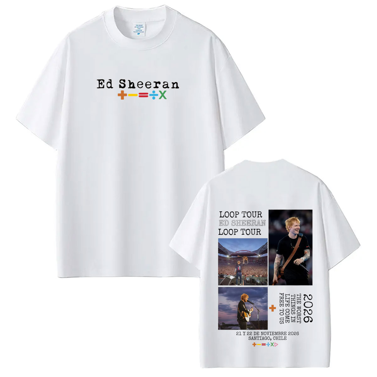 T-shirt Merchandise Ed Sheeran - Vintage Fashion Australia avis et prix
