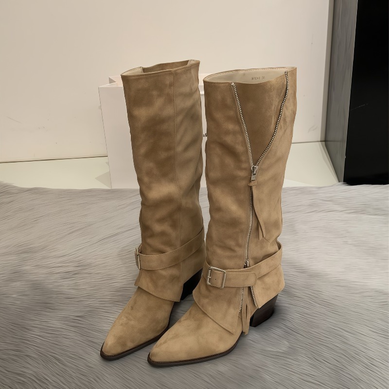 Bottes longues décontractées e - Vintage Fashion Aesthetic avis et prix
