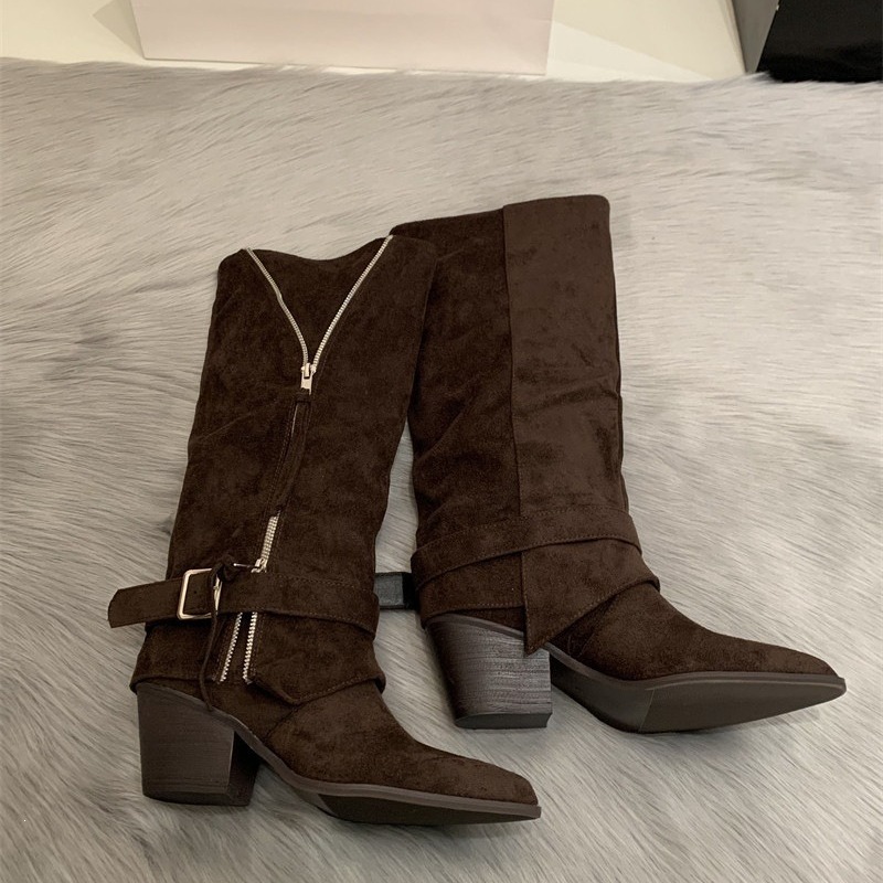 Bottes longues décontractées e - Vintage Fashion Aesthetic avis et prix