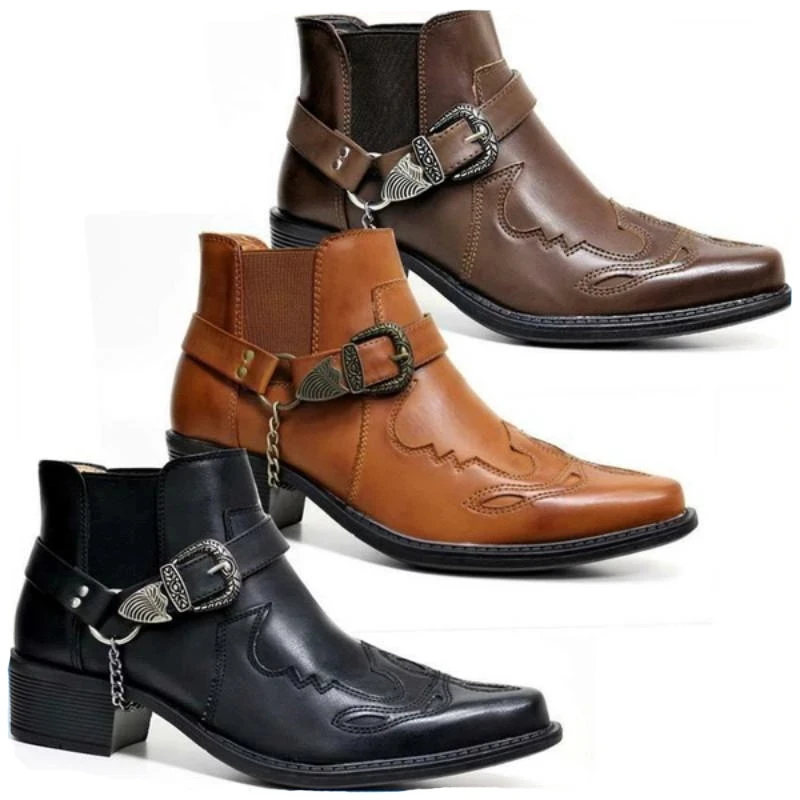 Bottes de cowboy vintage en cu - Vintage Fashion For Men avis et prix