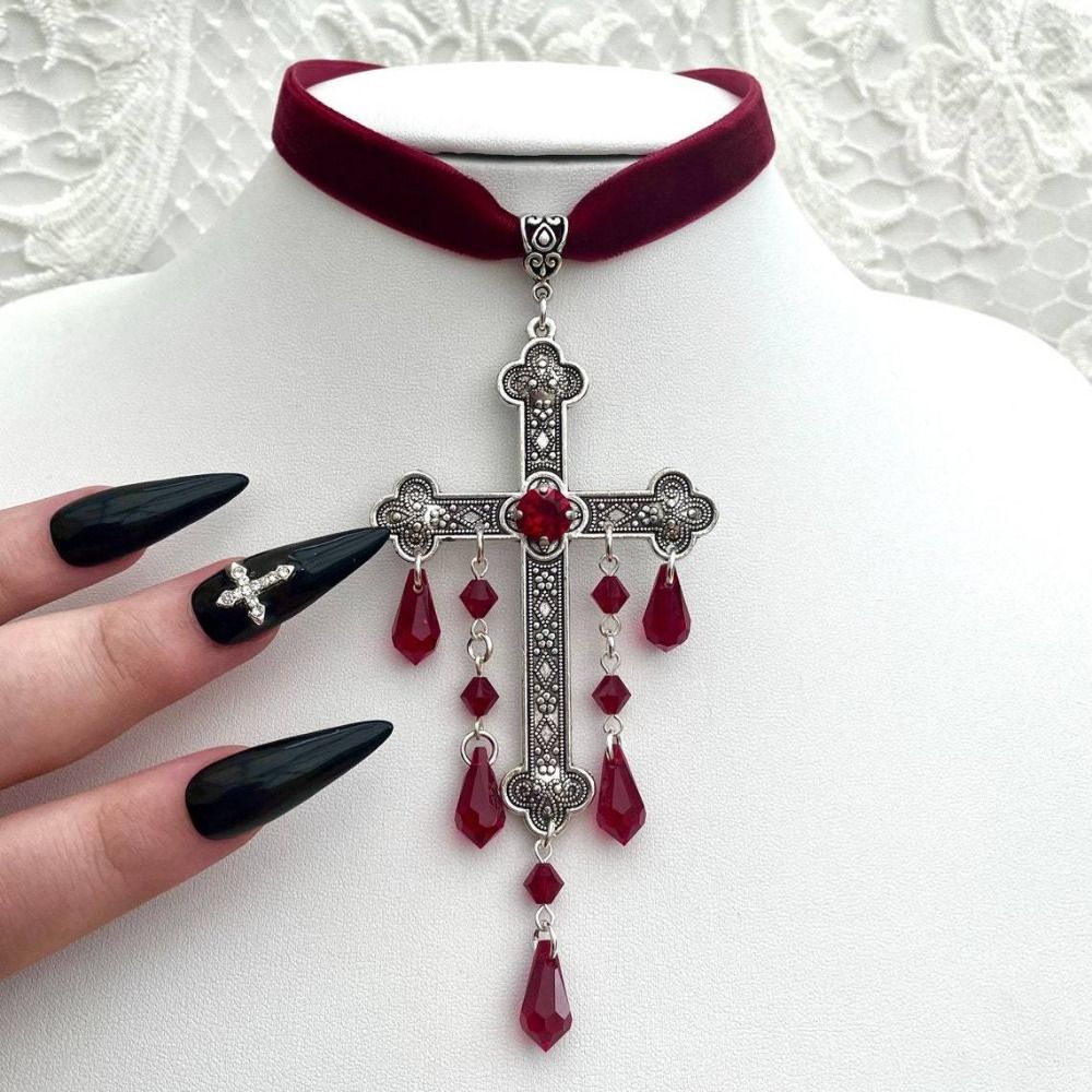 Grand pendentif croix de Style - Vintage Fashion Looks avis et prix