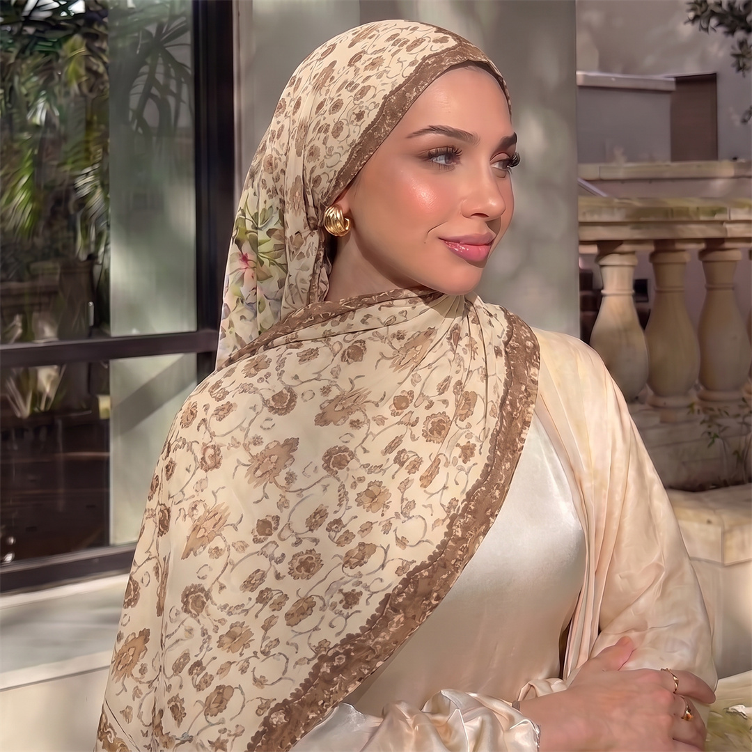 Hijab à imprimé floral vintage - Vintage Fashion Prints avis et prix