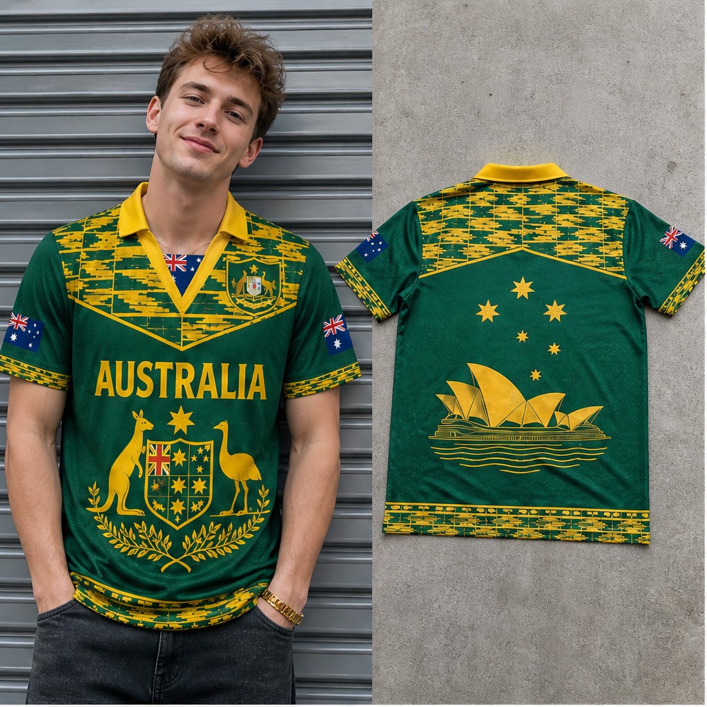 T-shirt semi-polo col V pour h - Vintage Fashion Australia avis et prix