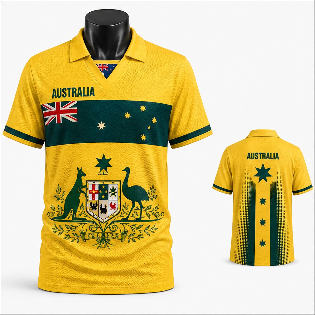 T-shirt semi-polo col V pour h - Vintage Fashion Australia avis et prix